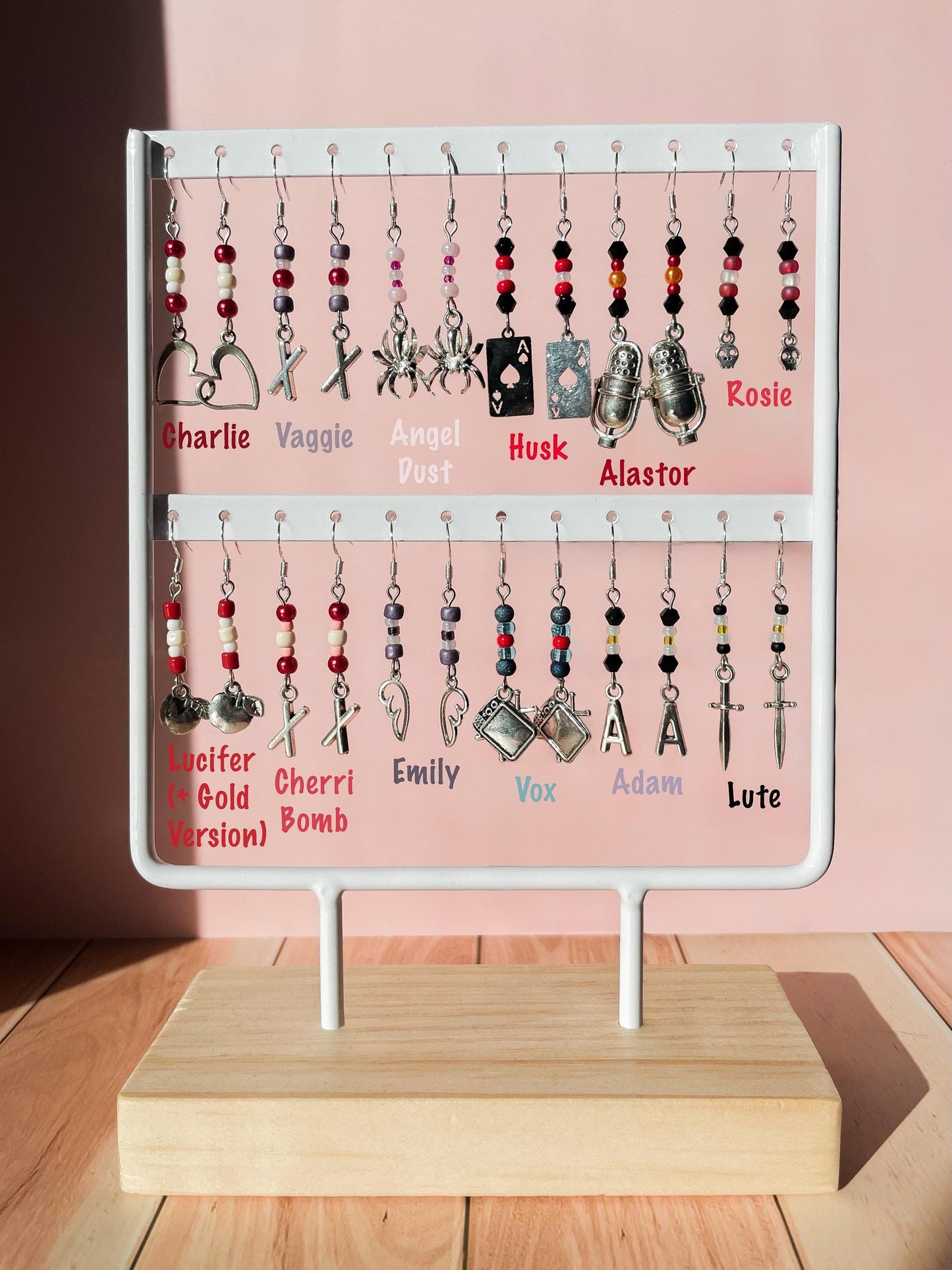 Hazbin Hotel Inspired Earrings